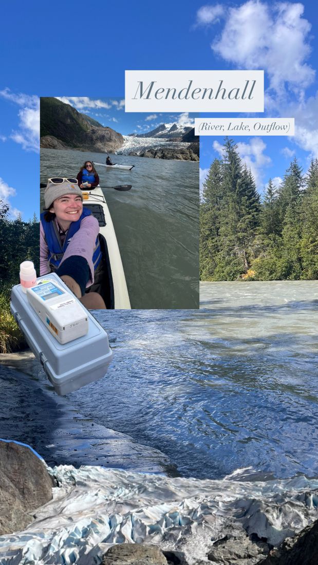 Collage of mendenhall river photos