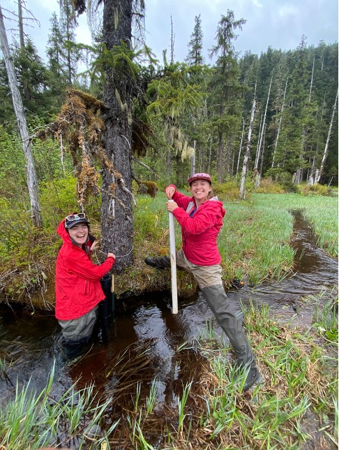 ACRC interns install stream equipment